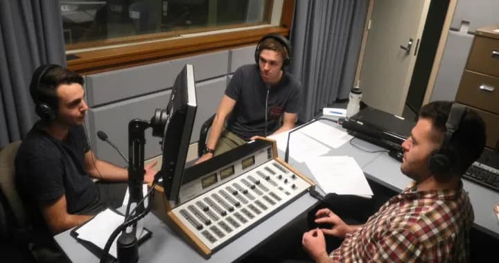 Radio Studio, are professionally fitted teaching spaces for training in radio presentation and production