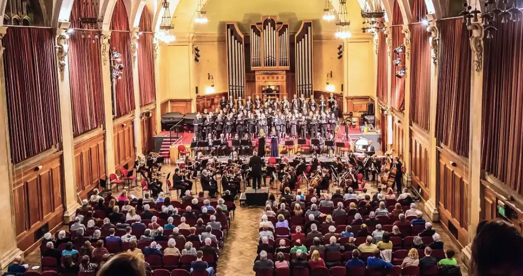 Prichard-Jones Hall University's main hall is used for lectures and special events such as concerts and Graduation