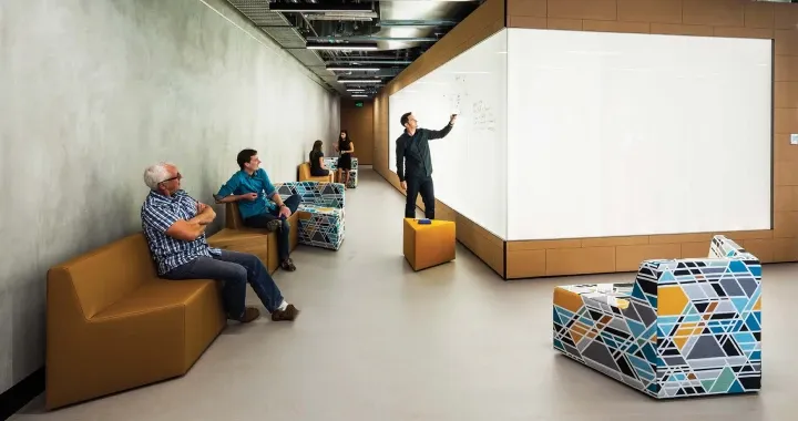 Student Hub, with Board Light facilities to help student enhance their discussion