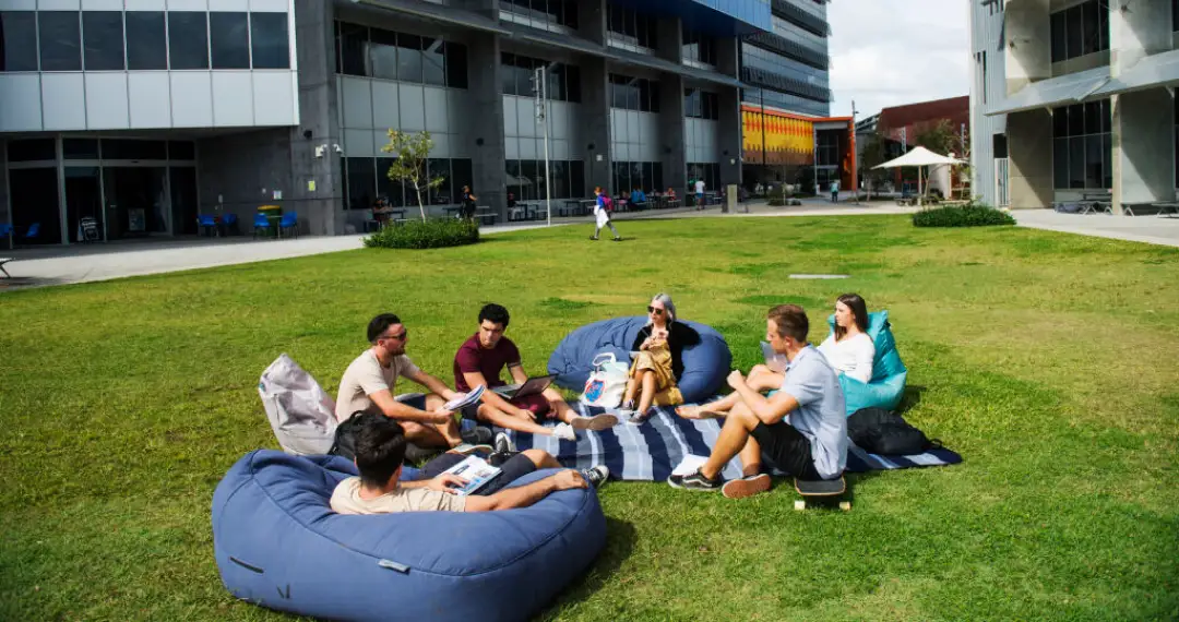 The Green, most popular spots on campus with popular food outlets and many of food truck option