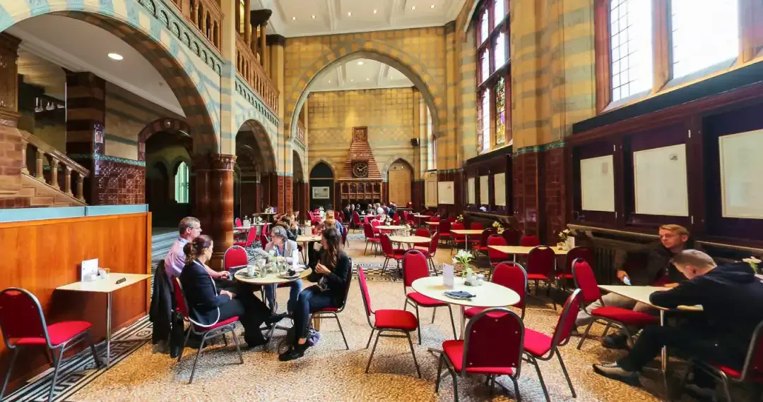 The Waterhouse Café,  it offers a cozy space for visitors, students, and staff to relax and enjoy a variety of refreshments