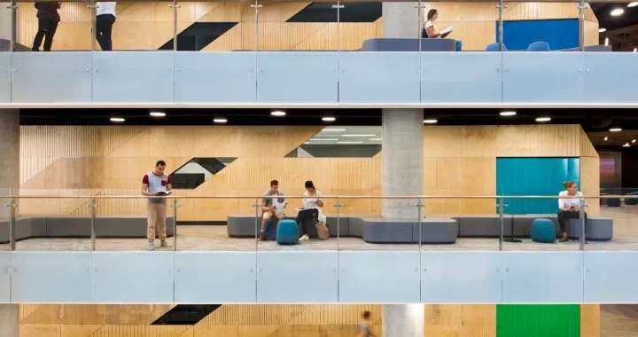 High-tech facilities, with many of floor and space for student to study and rest