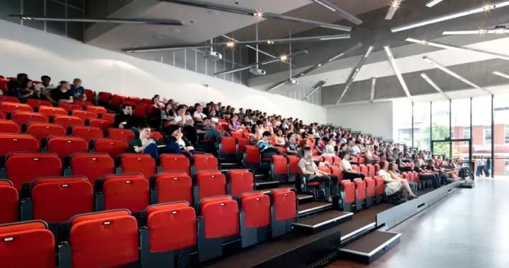A 350-seat lecture theatre 24-hours open laboratory Tutorial room Lecture hall