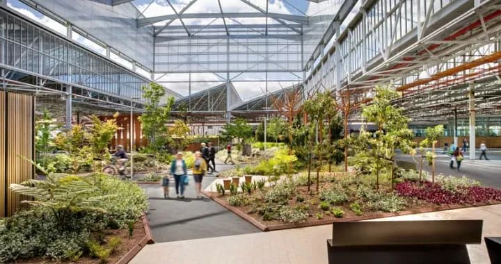 Providing an activated hub at the heart of the community, ensures Tonsley is a world-leader in emissions reduction